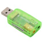 Аудио адаптер - Звучна картица - 2 x 3.5мм - USB