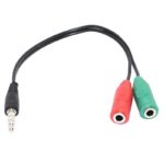 Аудио кабел 3.5мм машко - 2 x 3.5мм женско