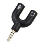 Аудио адаптер - 3.5мм машко - 2 x 3.5мм женско