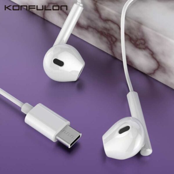 Жичени слушалки - Konfulon USB Type-C