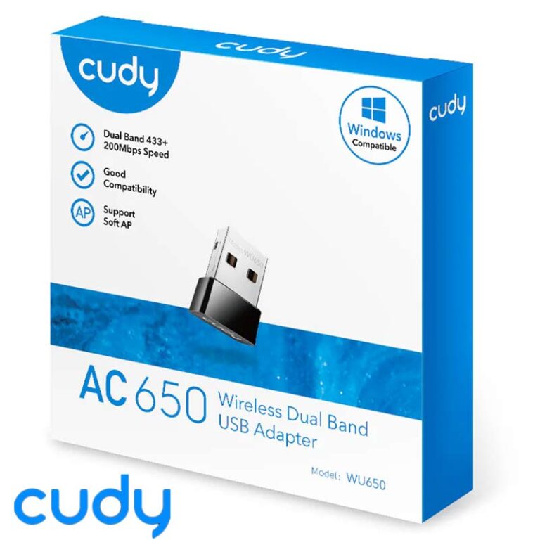 USB адаптер со двоен опсег - Cudy AC650
