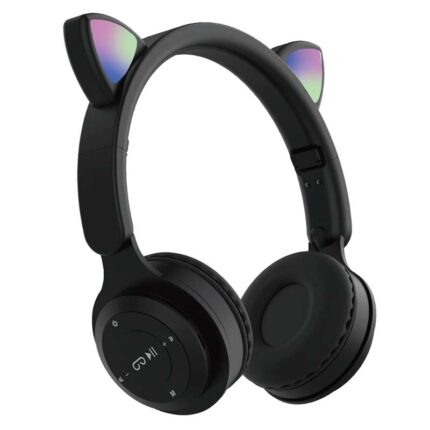 Безжични детски слушалки - Cat Ears - Црни