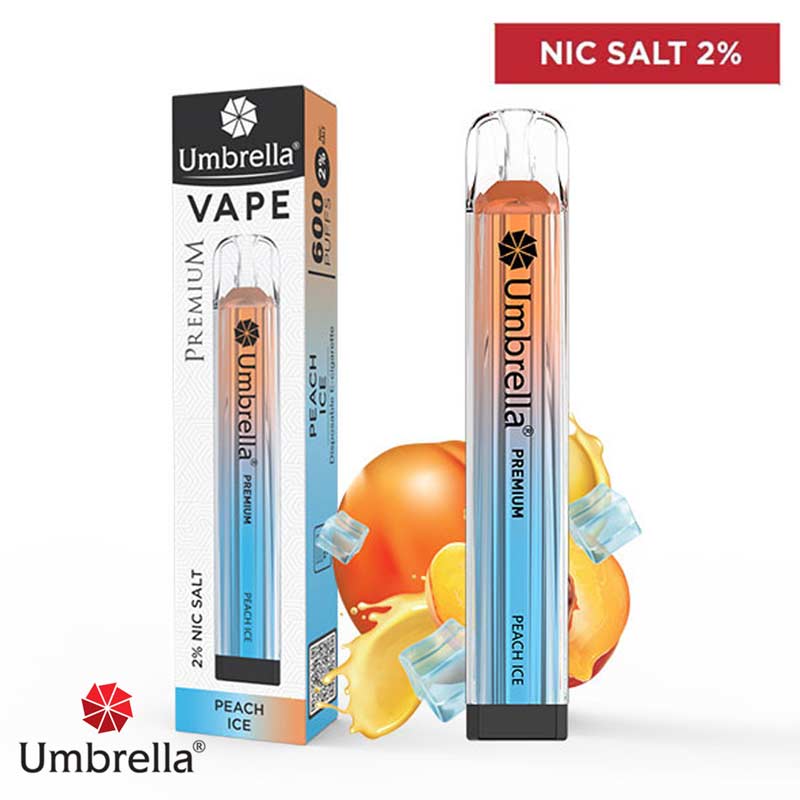 Еднократна електронска цигара - Umbrella - Peach Ice