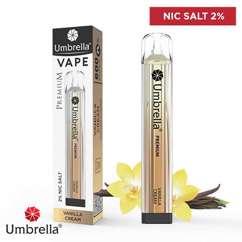 Еднократна електронска цигара - Umbrella - Vanilla Cream