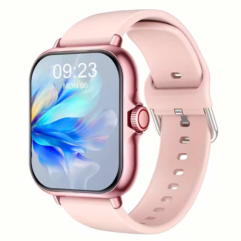 smart-pameten-casovnik-chasovnik-saat-meri-krven-pritisok-kislorod-cekori-cekorenje-sport-smart-watch-253 Паметен часовник - Smart wristwear - Светло розев