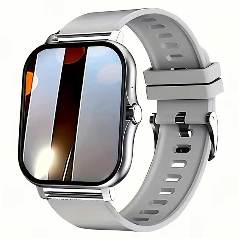 smart-pameten-casovnik-chasovnik-saat-meri-krven-pritisok-kislorod-cekori-cekorenje-sport-smart-watch-255 Паметен часовник - Smart wristwear - Сив