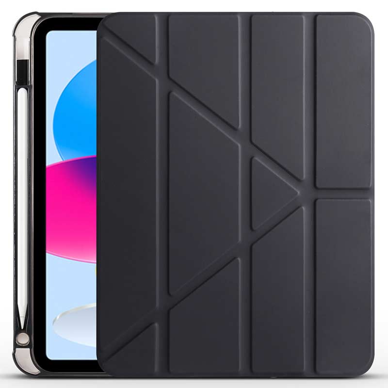 apple-ipad-a16-2025-smart-case-tablet-maska-maskicka-maskice-za-telefon-zastita-clear-gumena-guma-prodzirna-samsung-galaxy-a9-plus-a-serie-serija Смарт футрола за таблет за Apple iPad A16 - Црна