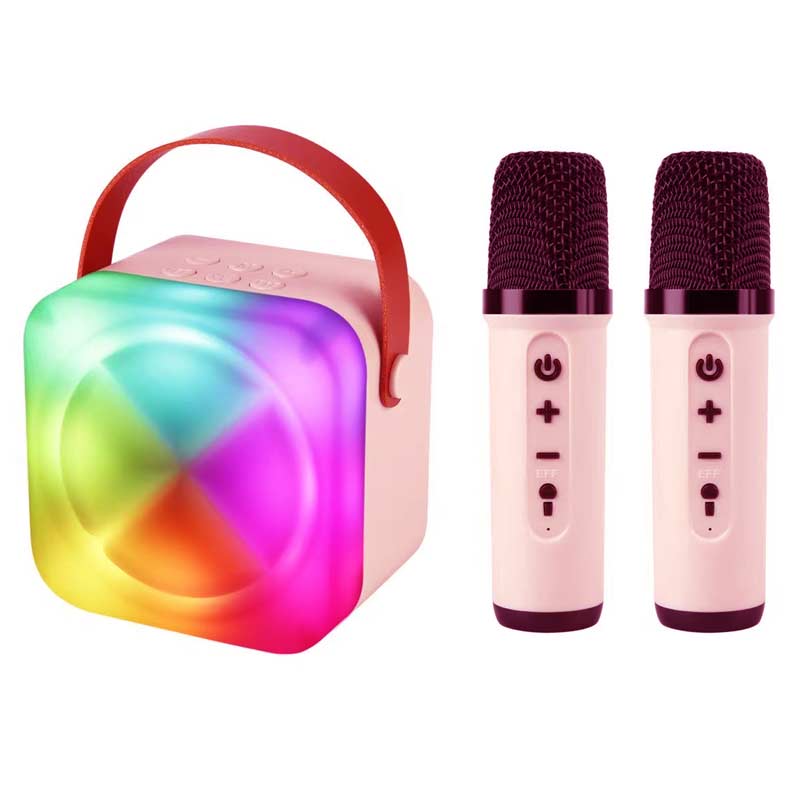 karaoke-mikrofon-zabava-zvucnik-zvuchnik-bluetooth-blutut-bezicen-bezzicen-bez-kabel-ton-glas-zvuk-glasno-jako-blutu-karticka-kartica-micro-sd-micro-usb-aux-telefon-smart-k12-5 Безжичен караоке звучник - V8 - Розев