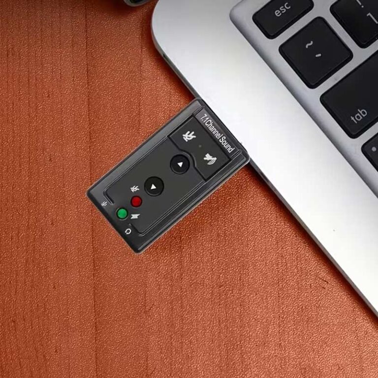 Аудио адаптер / звучна картица - 2 x 3.5мм - USB 7.1