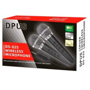 Двоен сет безжични микрофони со приемник - DS-02S