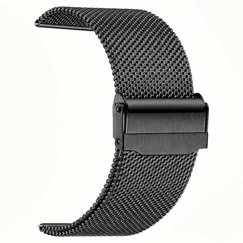 metalno-metalen-remce-remen-crn-crna-black-kais-kaiska-smart-saat-casovnik-apple-watch-iphone-chasovnik-4 Метален ремен за паметен часовник - 20мм