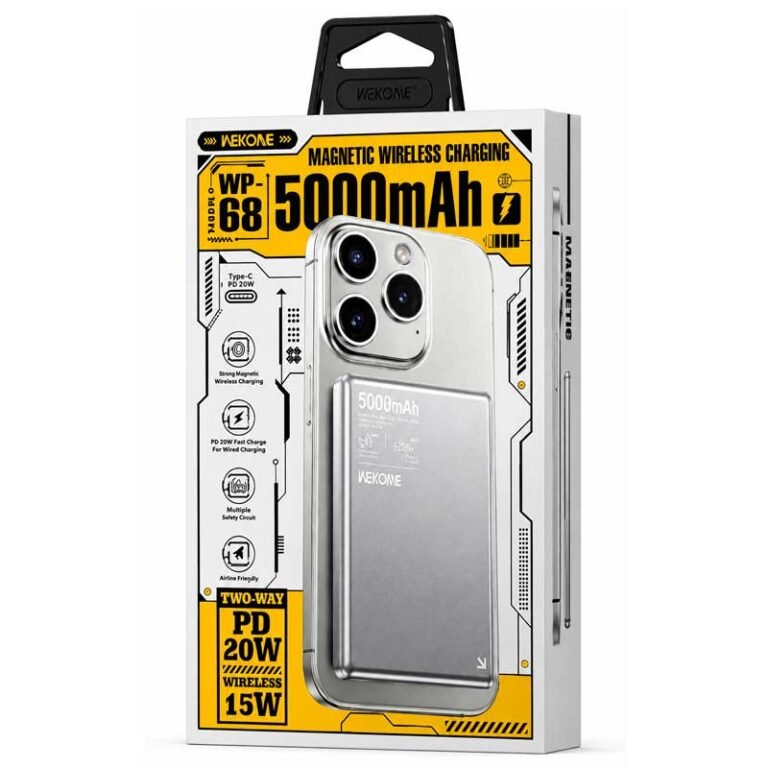 Преносна магнетна батерија / Power Bank - Wekome - 5000 mAh