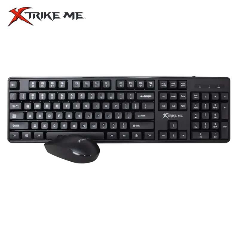 tastatura-gluvce-set-bezicna-mose-wireless-xtrikeme XTRIKE ME MK- 307 - Бежична Татсатура + Глувче