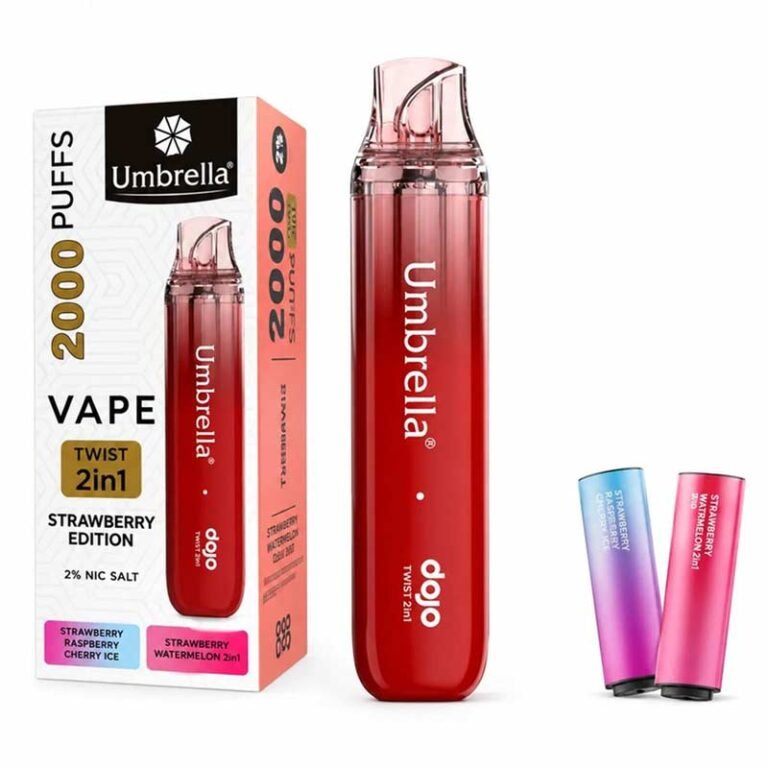 Eлектронска цигара - Umbrella / Strawberry twist 2 in 1